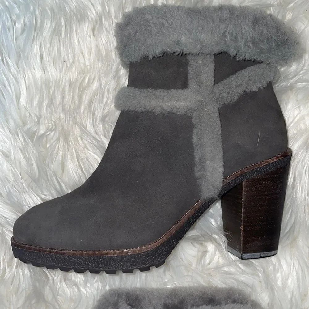 Frye Gray Jen Shearling Boot - Picture 10 of 11